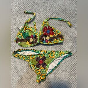 Agua Bendita Multicolor Floral Bikini